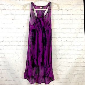 Xhilaration Purple & Black Women's Dress Size S